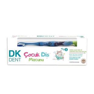 DK Dent Kids Diş Macunu 50 ml + Diş Fırçası Hediyeli +3 Yaş
