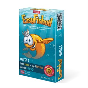 EasyVit Easy Fish Oil 30 Çiğnenebilir Jel Tablet