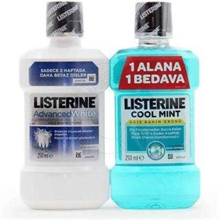 Listerine Advanced 250 ml +Listerine Cool Mınt 250 ml