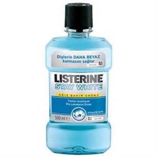 Listerine StayWhite Ağız Gargarası 500ml (Serinletici Naneli