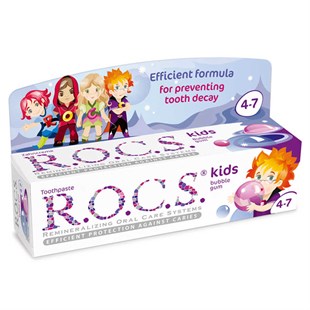 Rocs Kids 4-7 Bubble Gum Diş Macunu (Balon Sakızlı) 35ml